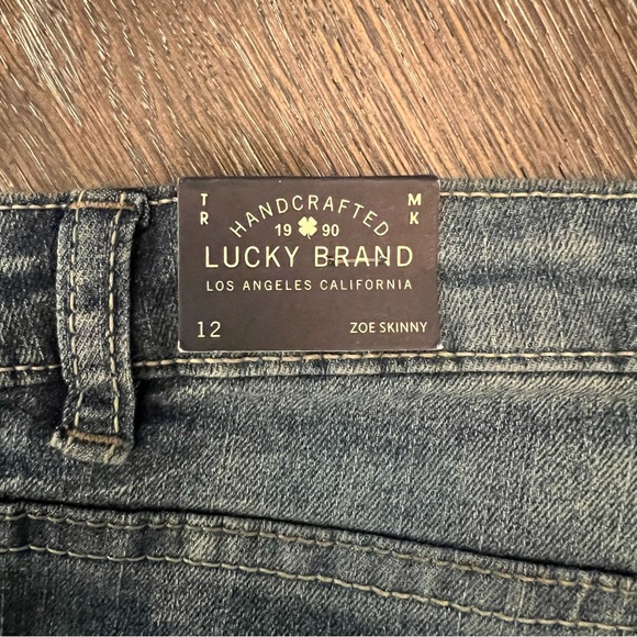 Lucky Brand Zoe Skinny Girls Jeans Size 12 NWT - Picture 9 of 15